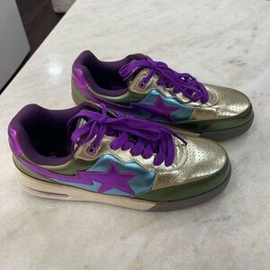 BAPE STA Roadsta ‘Metallic Green’ Size 10 (A Bathing Ape, multicolor metallic)